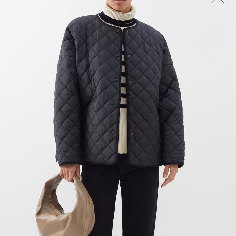 Toteme Quilted Jacket in Black